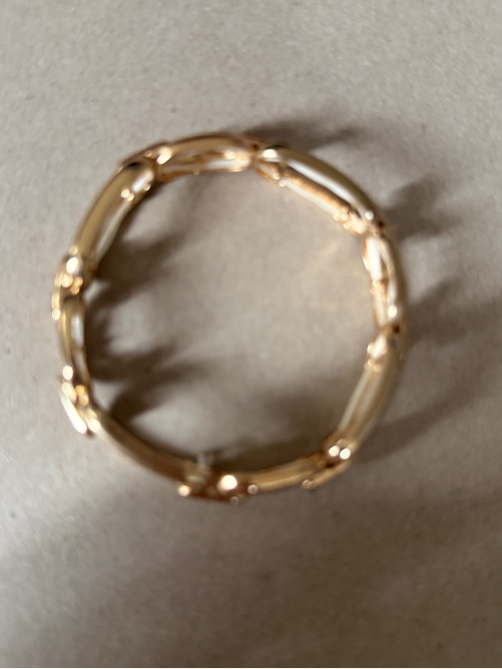 Source Unknown Gold Bamboo-Style Link Bracelet - Women Jewelry
